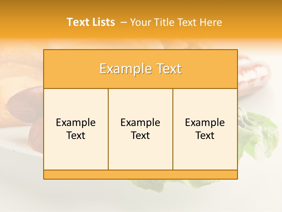 Food Vegetable Fast PowerPoint Template