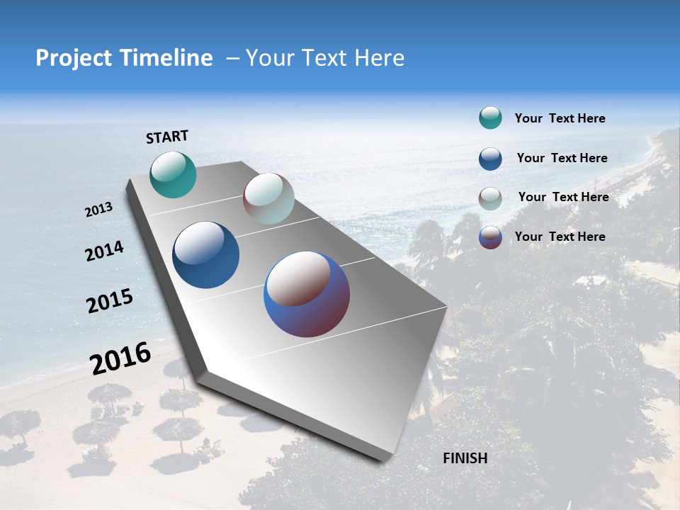 Vacation Beautiful Sunny PowerPoint Template