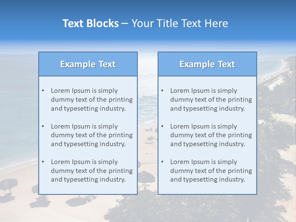 Vacation Beautiful Sunny PowerPoint Template