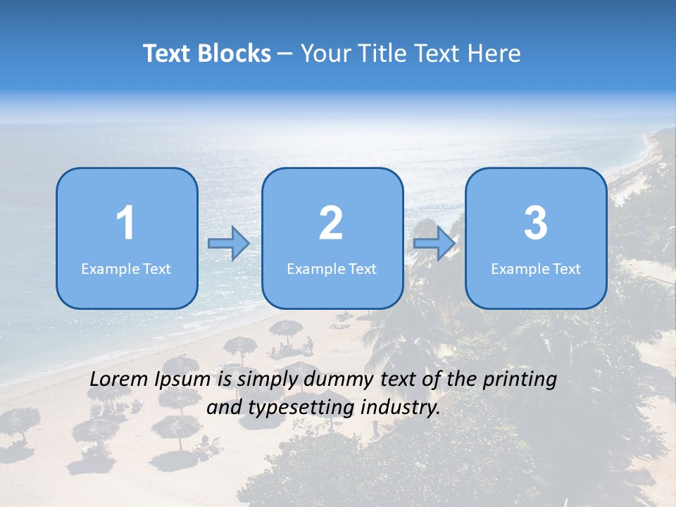 Vacation Beautiful Sunny PowerPoint Template