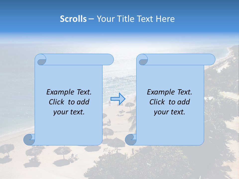 Vacation Beautiful Sunny PowerPoint Template