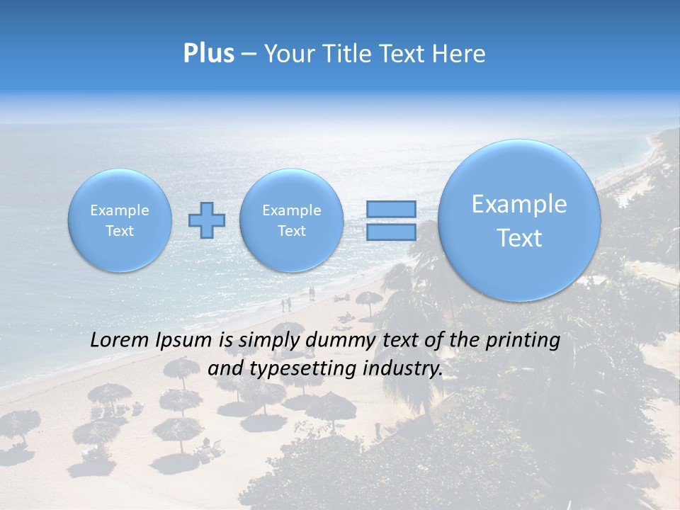 Vacation Beautiful Sunny PowerPoint Template