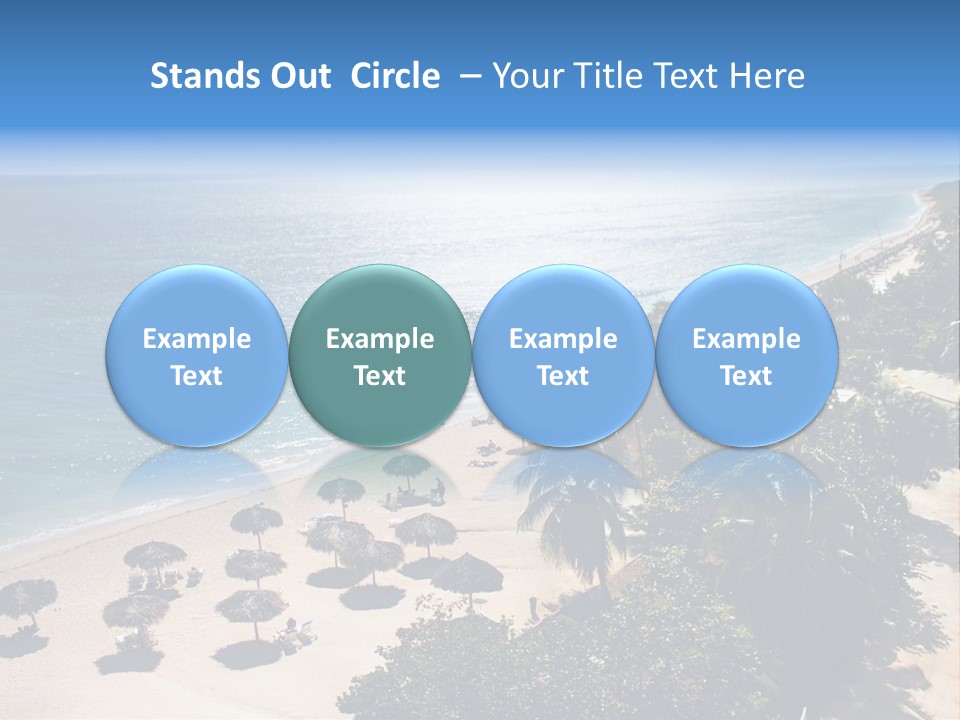 Vacation Beautiful Sunny PowerPoint Template