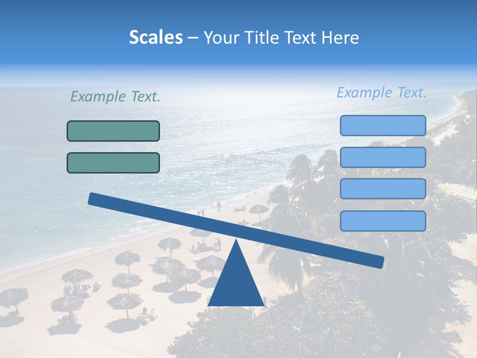 Vacation Beautiful Sunny PowerPoint Template