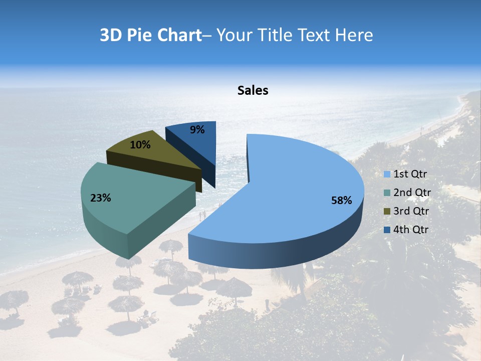 Vacation Beautiful Sunny PowerPoint Template