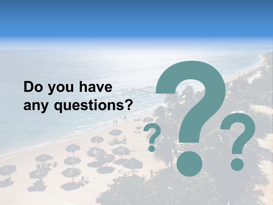 Vacation Beautiful Sunny PowerPoint Template