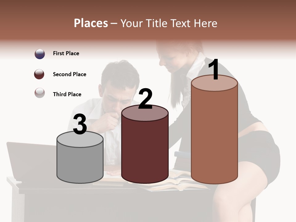 Test Sitting White PowerPoint Template