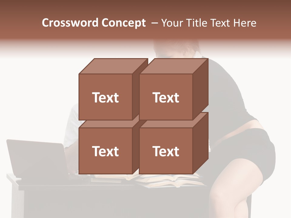 Test Sitting White PowerPoint Template