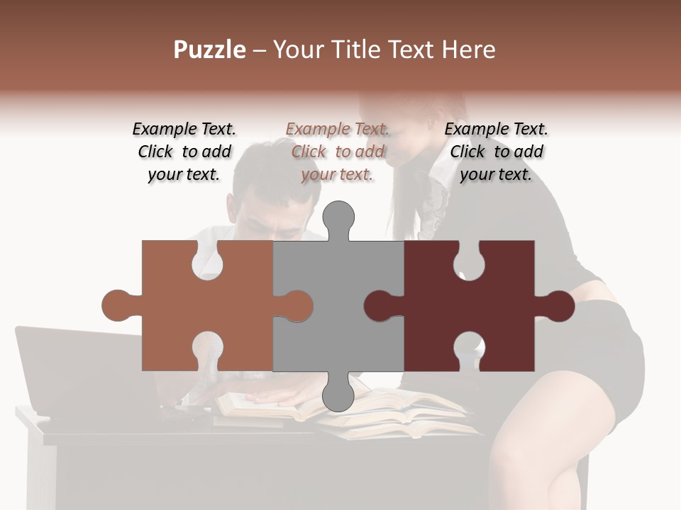 Test Sitting White PowerPoint Template