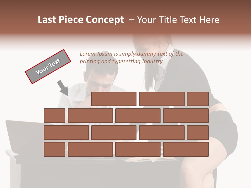 Test Sitting White PowerPoint Template