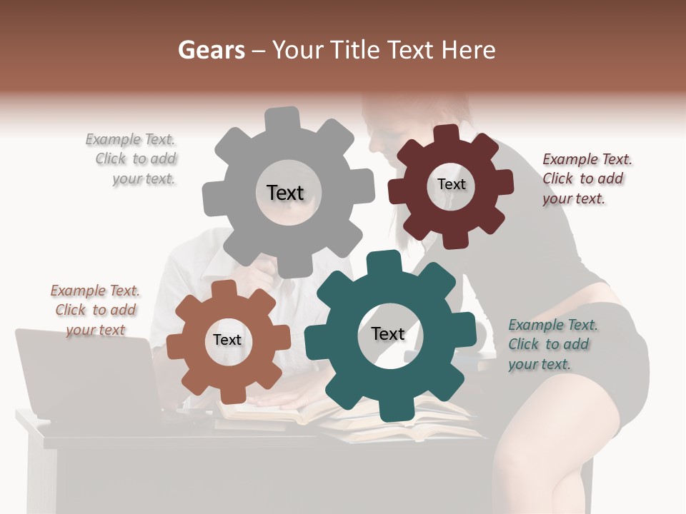 Test Sitting White PowerPoint Template