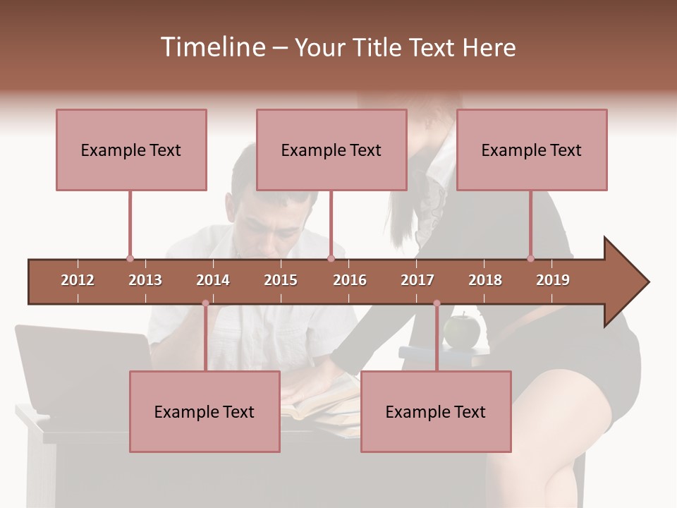 Test Sitting White PowerPoint Template