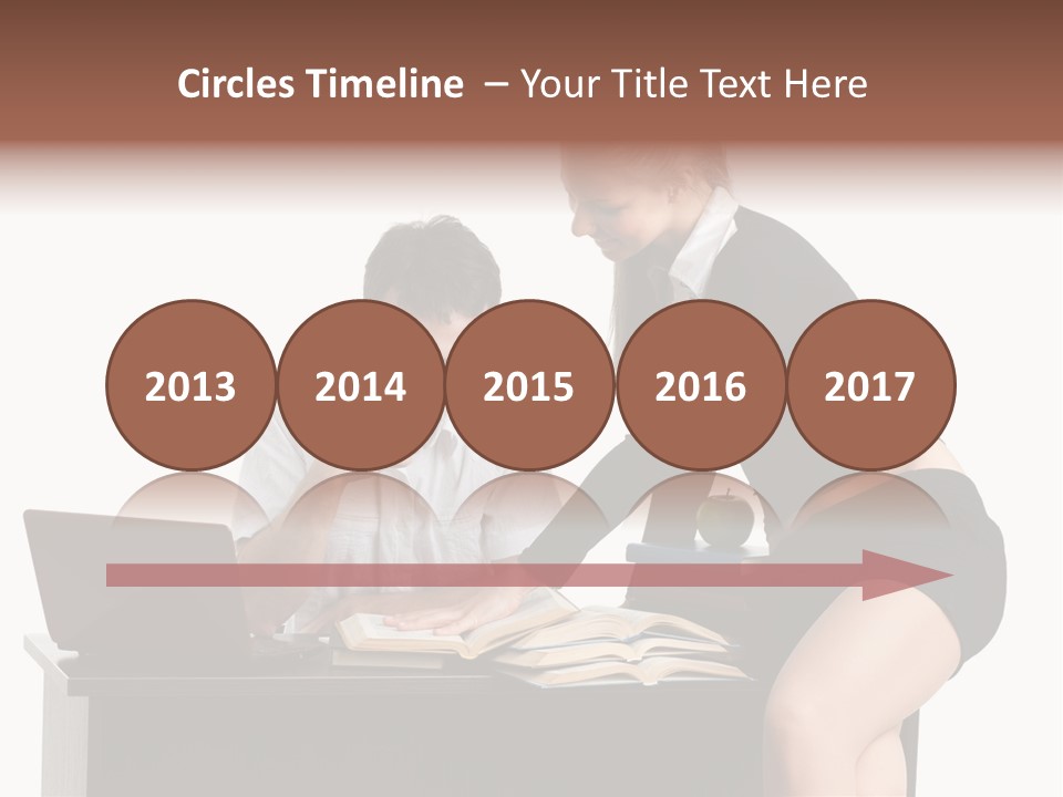 Test Sitting White PowerPoint Template