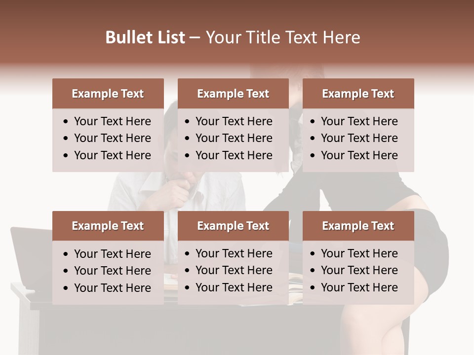 Test Sitting White PowerPoint Template