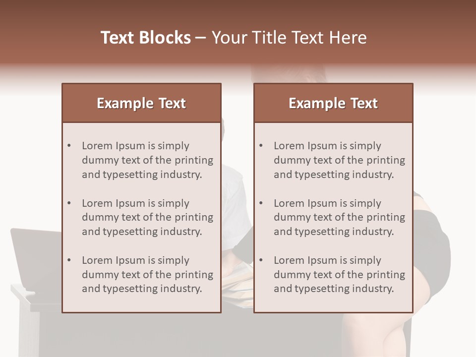 Test Sitting White PowerPoint Template