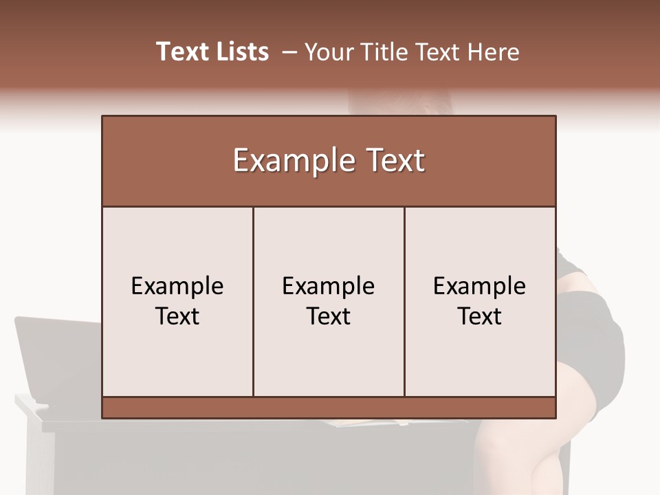 Test Sitting White PowerPoint Template