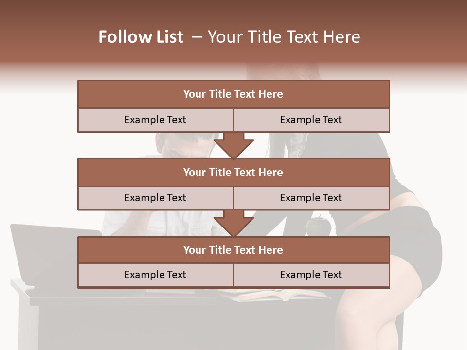 Test Sitting White PowerPoint Template