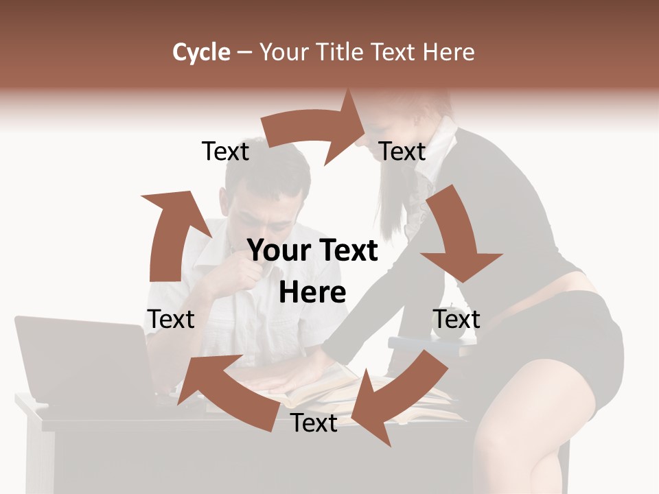 Test Sitting White PowerPoint Template