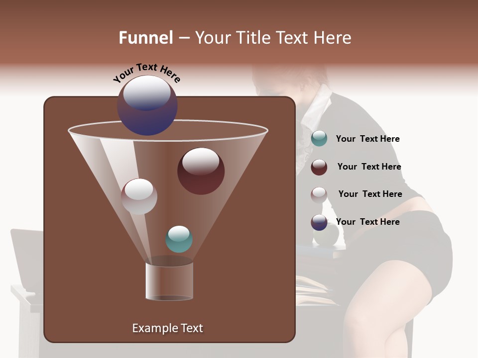 Test Sitting White PowerPoint Template