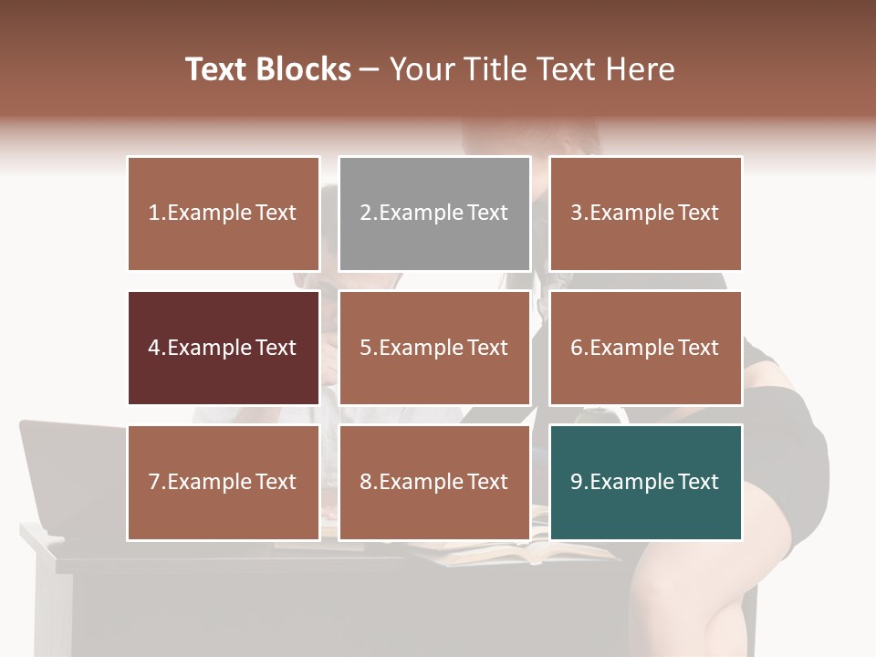 Test Sitting White PowerPoint Template
