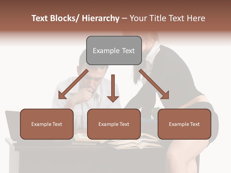Test Sitting White PowerPoint Template