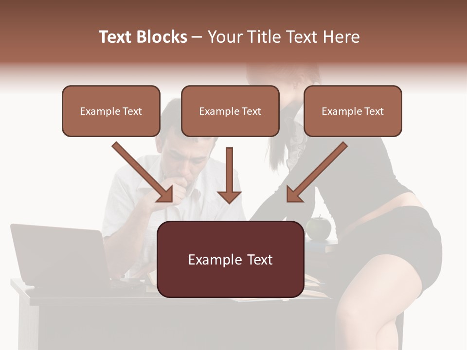 Test Sitting White PowerPoint Template