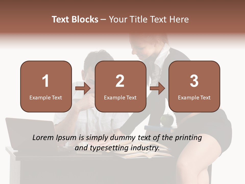 Test Sitting White PowerPoint Template