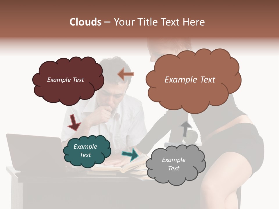 Test Sitting White PowerPoint Template