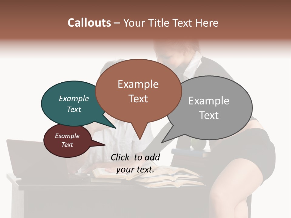 Test Sitting White PowerPoint Template