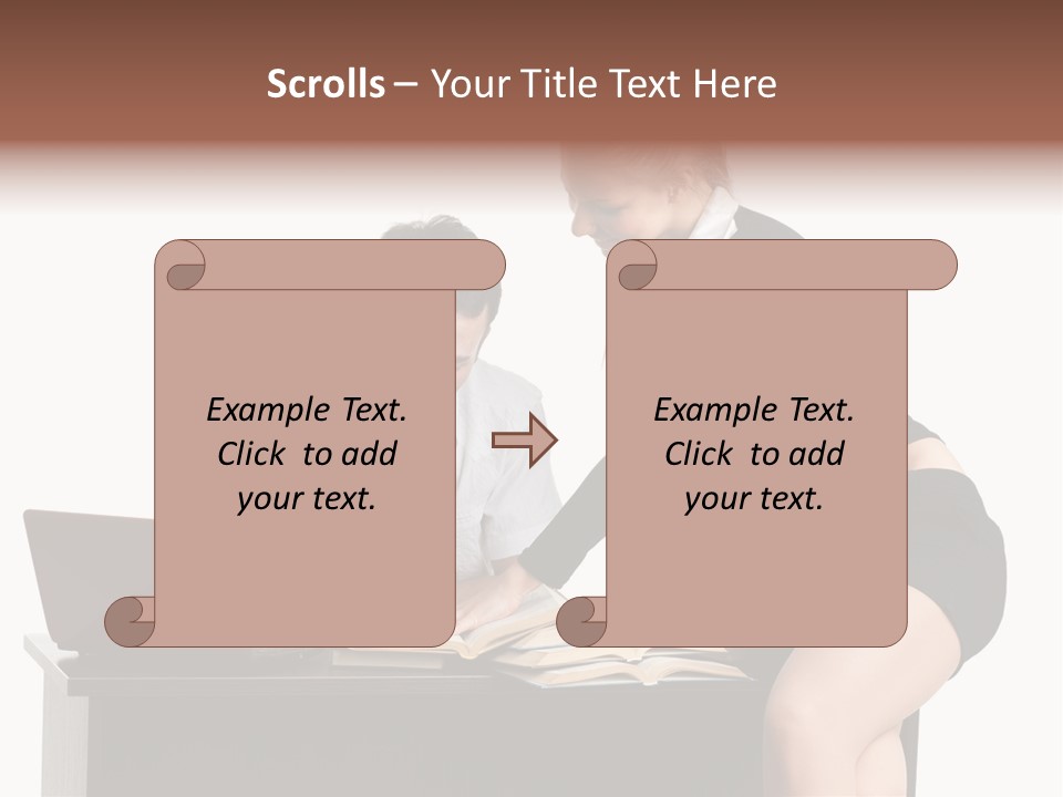 Test Sitting White PowerPoint Template