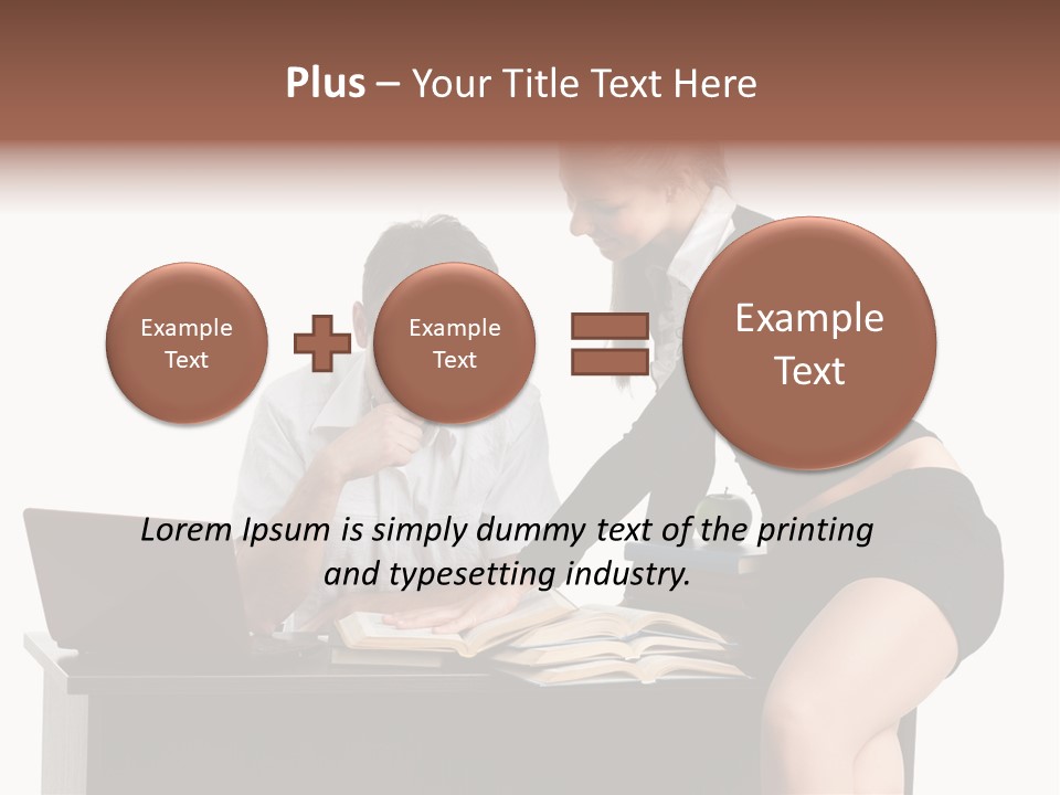 Test Sitting White PowerPoint Template