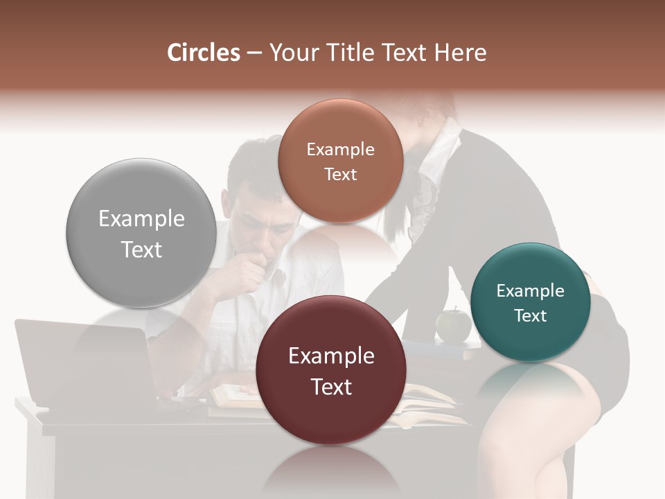Test Sitting White PowerPoint Template
