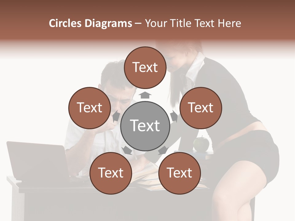 Test Sitting White PowerPoint Template