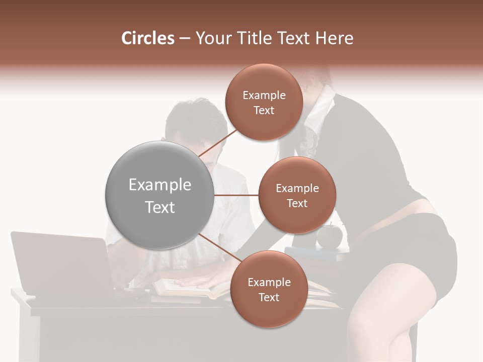 Test Sitting White PowerPoint Template