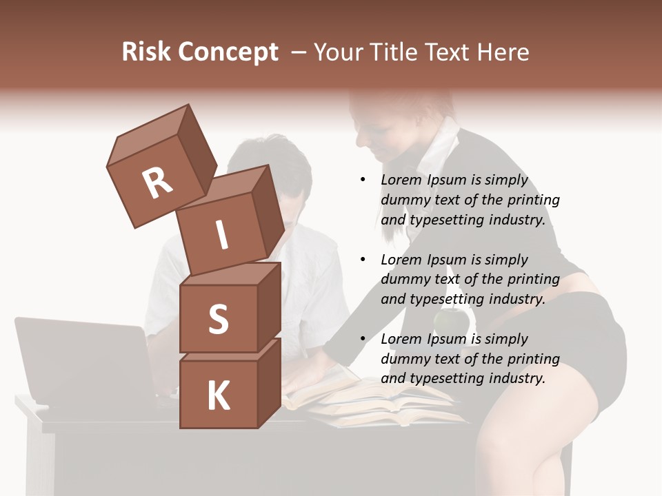 Test Sitting White PowerPoint Template