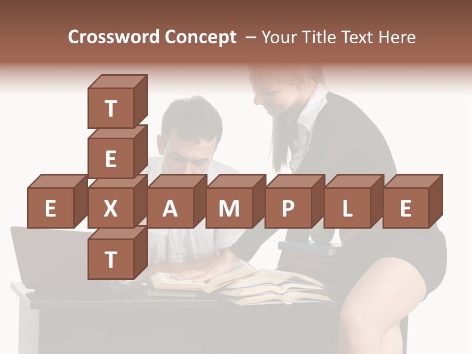 Test Sitting White PowerPoint Template