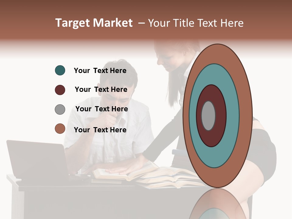 Test Sitting White PowerPoint Template