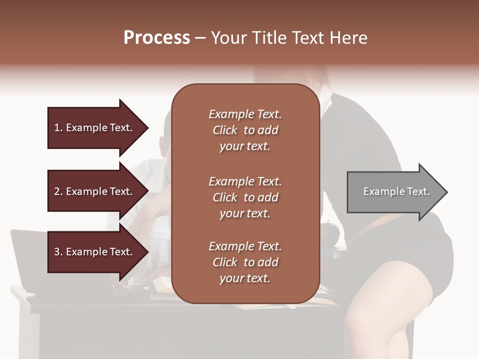 Test Sitting White PowerPoint Template