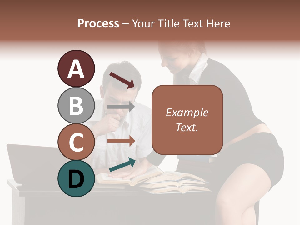 Test Sitting White PowerPoint Template