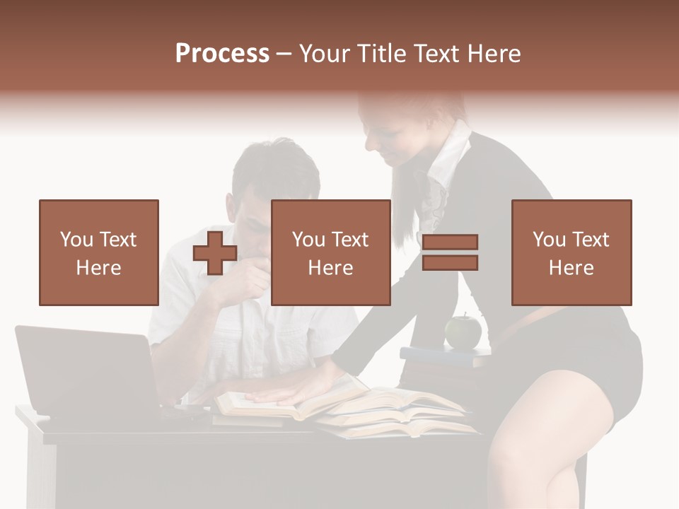 Test Sitting White PowerPoint Template