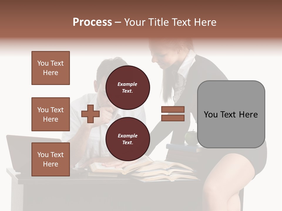 Test Sitting White PowerPoint Template