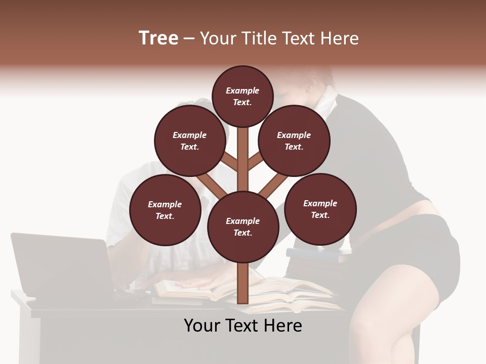 Test Sitting White PowerPoint Template
