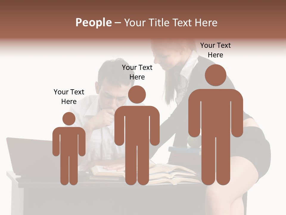 Test Sitting White PowerPoint Template
