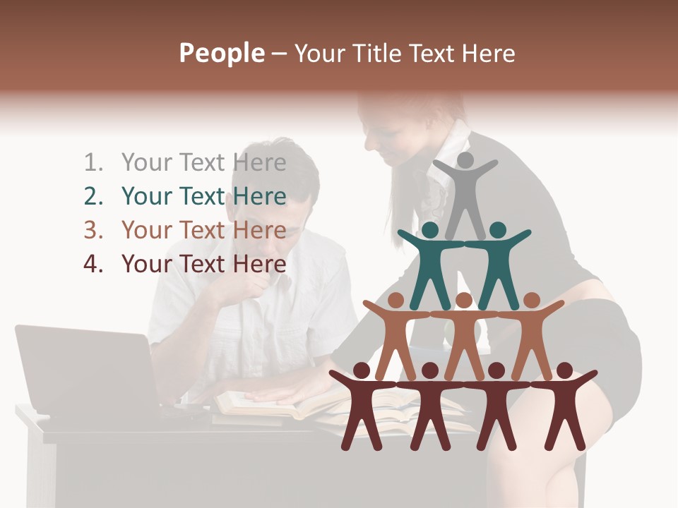 Test Sitting White PowerPoint Template