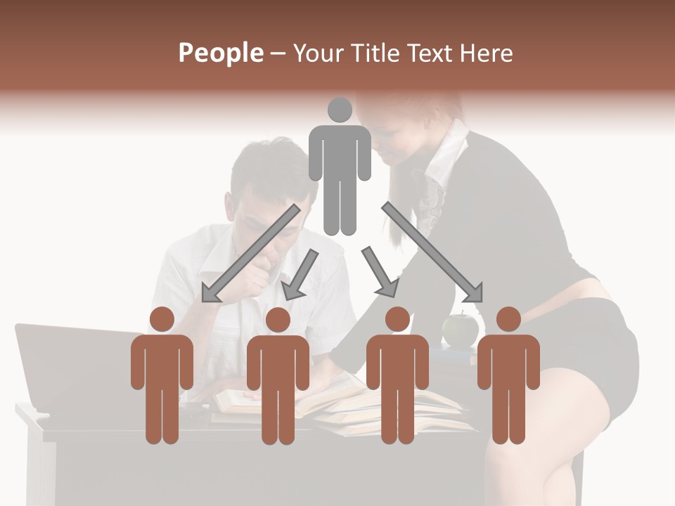 Test Sitting White PowerPoint Template