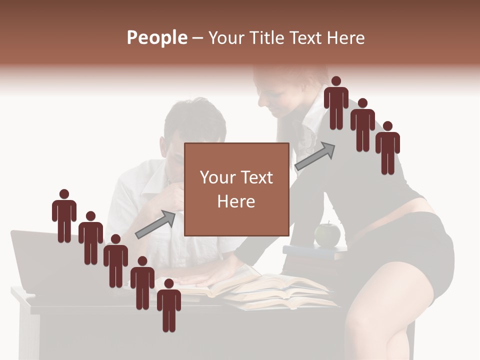 Test Sitting White PowerPoint Template