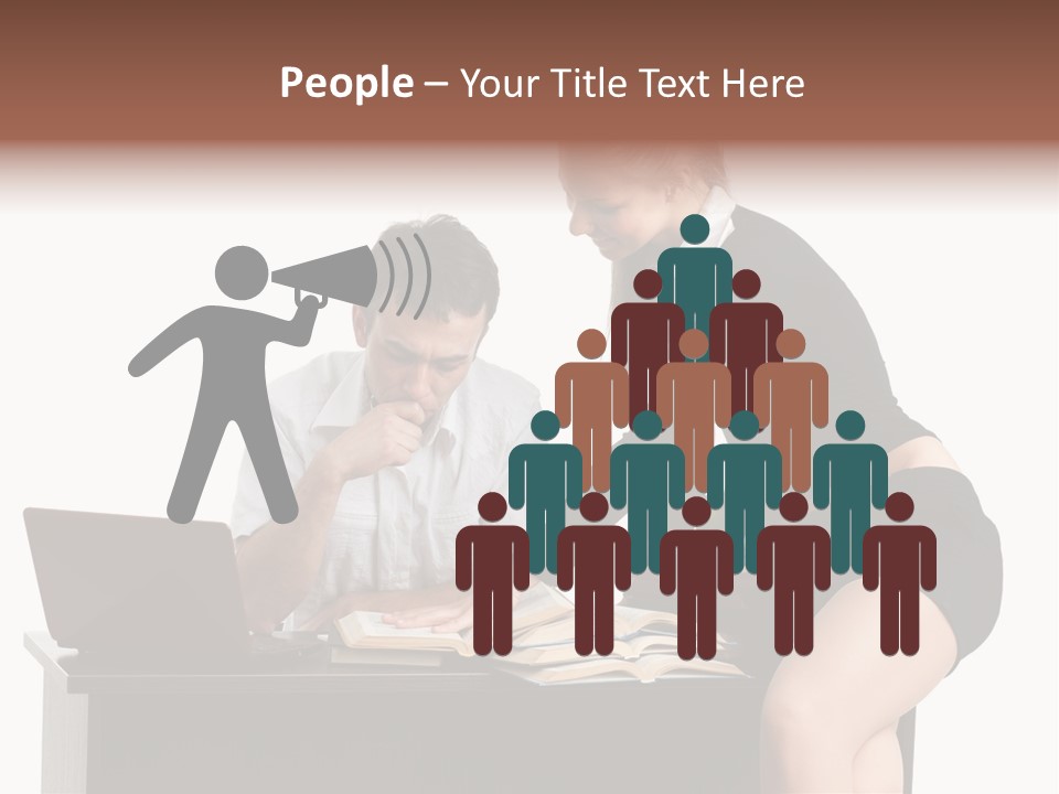 Test Sitting White PowerPoint Template