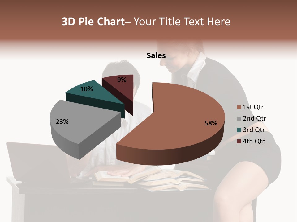 Test Sitting White PowerPoint Template