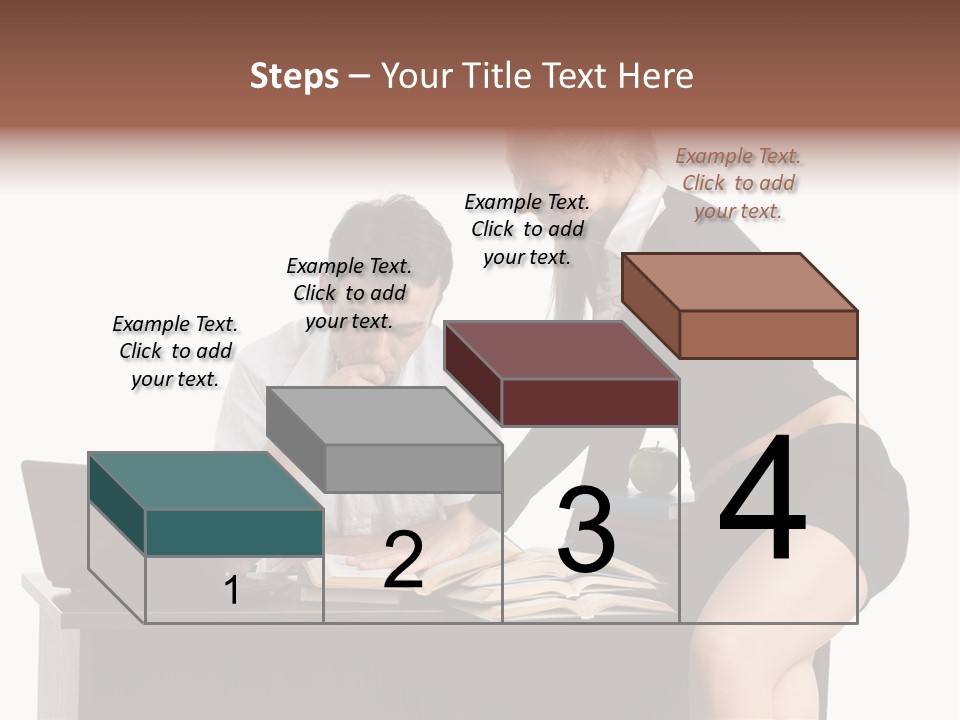 Test Sitting White PowerPoint Template