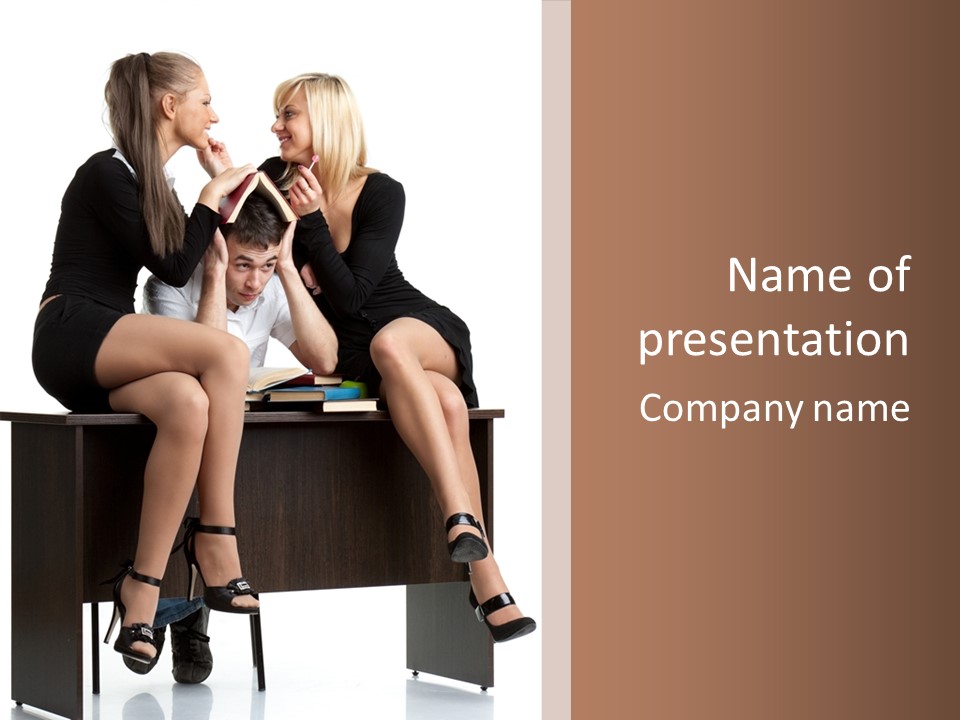 College Clever Friend PowerPoint Template